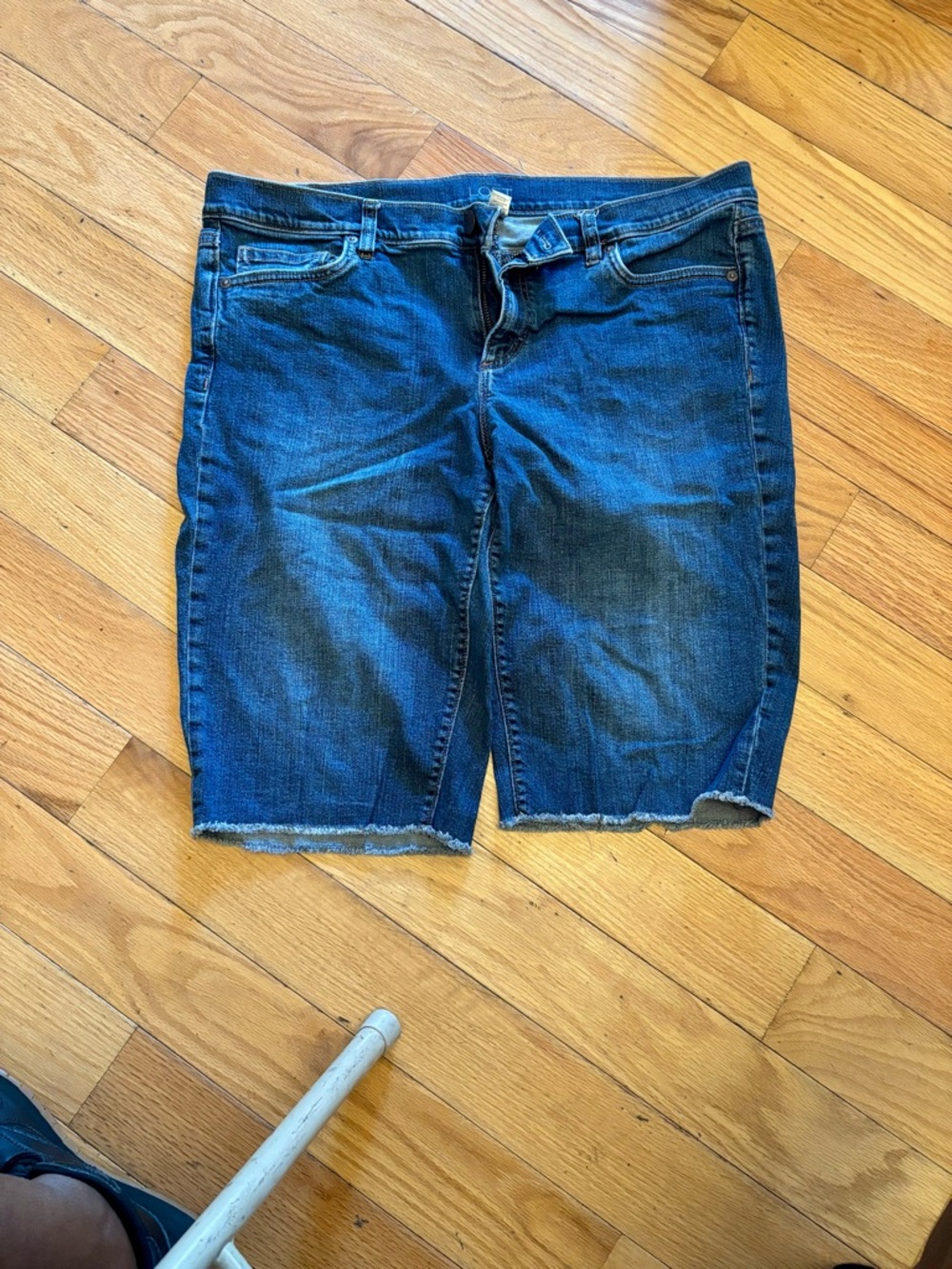 LOF Blue Denim Bicycle Shorts